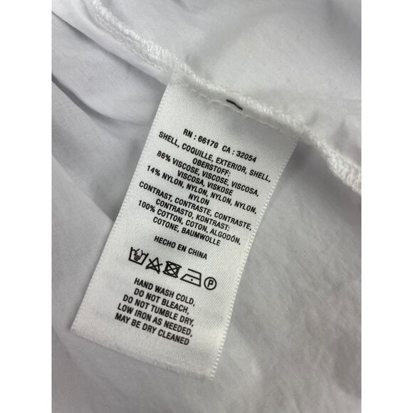 ~ Anthropologie L Sweater/Blouse Mixed Media Black White Balloon Poplin Knit Lg - Picture 15 of 15